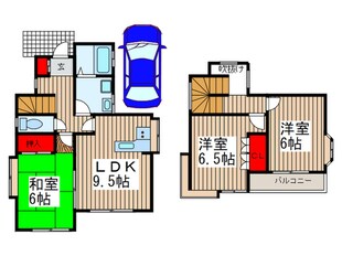 木間ケ瀬戸建の物件間取画像